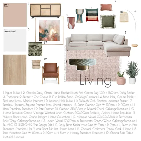 Living room Interior Design Mood Board by Beautiful Rooms By Me on Style Sourcebook
