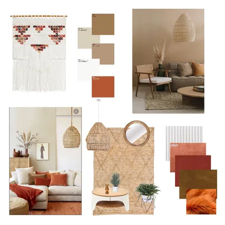 Modern Boho Living Room Interior Design Mood Board by llopez26 on Style Sourcebook