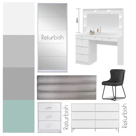 Yvonne Bedroom Interior Design Mood Board by cassidybarwell on Style Sourcebook