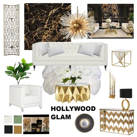 HOLLYWOOD GLAM Interior Design Mood Board by Mellany Jagt on Style Sourcebook