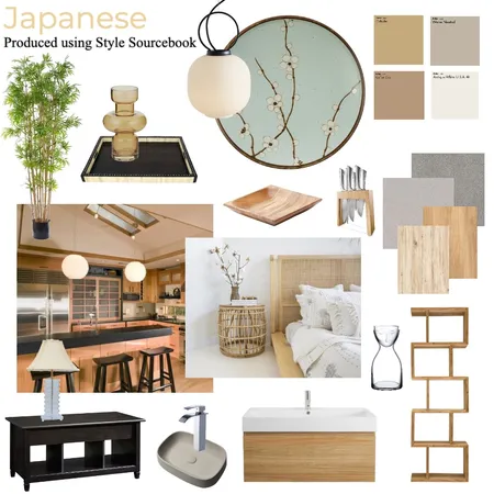 Japanese Interior Design Mood Board by Anson Kearney on Style Sourcebook