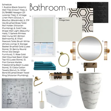 Bathroom Interior Design Mood Board by Hannah Conway on Style Sourcebook