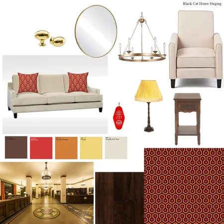 Art Deco 'The Shining' Inspired Living Room Interior Design Mood Board by Amanda Erin Designs on Style Sourcebook