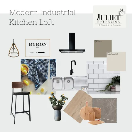 Modern Industrial Kitchen Interior Design Mood Board by JulietM Interior Designs on Style Sourcebook