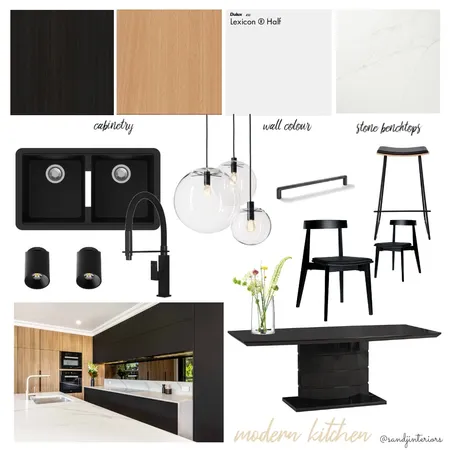 Modern Kitchen Interior Design Mood Board by BY STEPHANIE INTERIORS on Style Sourcebook