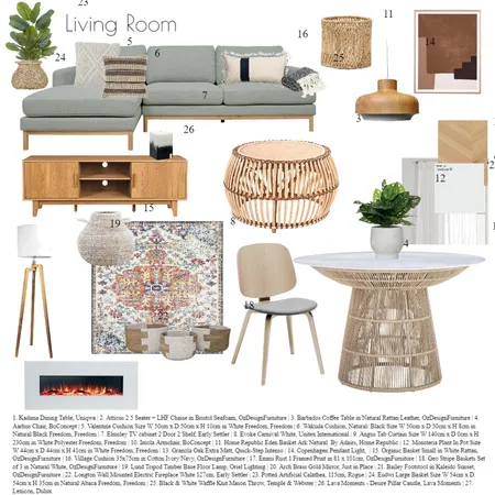 Living Room Mood Board Interior Design Mood Board by ladiamibug on Style Sourcebook