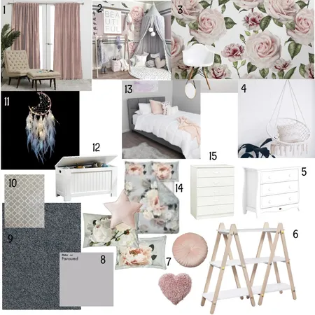 Ava's Room Interior Design Mood Board by glendao on Style Sourcebook