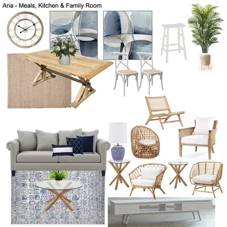 Aria Meal, Kitchen & Family Room 2 Interior Design Mood Board by smuk.propertystyling on Style Sourcebook