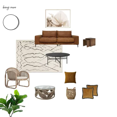 Modern boho living room Interior Design Mood Board by living at home on Style Sourcebook