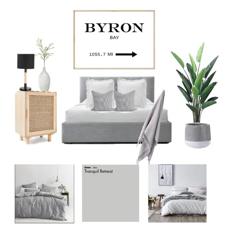 Grey Guest Bedroom Interior Design Mood Board by STEPH PROPERTY STYLIST 〰 on Style Sourcebook