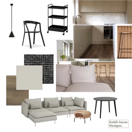 Neutral Minimalist Kitchen Interior Design Mood Board by Kahli Jayne Designs on Style Sourcebook