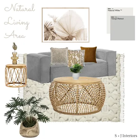Natural Living Area Interior Design Mood Board by STEPH PROPERTY STYLIST 〰 on Style Sourcebook