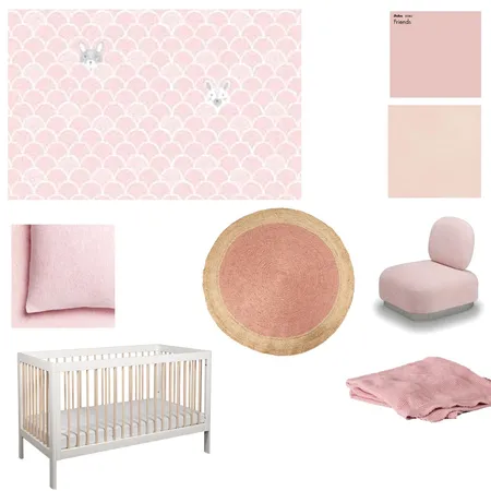 Baby girl pink bedroom Interior Design Mood Board by interiorology on Style Sourcebook