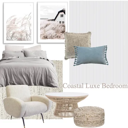 Coastal Luxe Bedroom Interior Design Mood Board by Olive et Oriel on Style Sourcebook