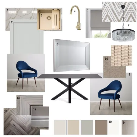 sample board 2 - kitchen/dining Interior Design Mood Board by rakayaharding on Style Sourcebook
