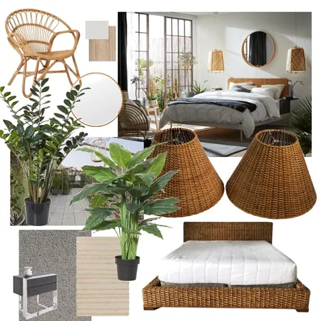 2 BR Natural Wicker Interior Design Mood Board by SIAA on Style Sourcebook