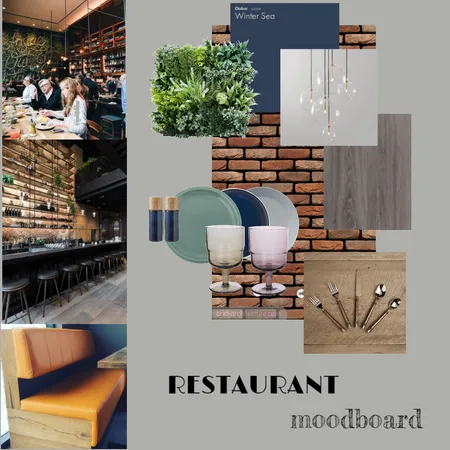 restaurant Interior Design Mood Board by pkosmid on Style Sourcebook
