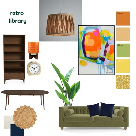 Retro Library (2) Interior Design Mood Board by jacintareid on Style Sourcebook