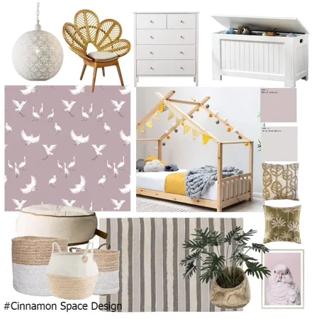 Little girl’s bedroom Interior Design Mood Board by Cinnamon Space Designs on Style Sourcebook