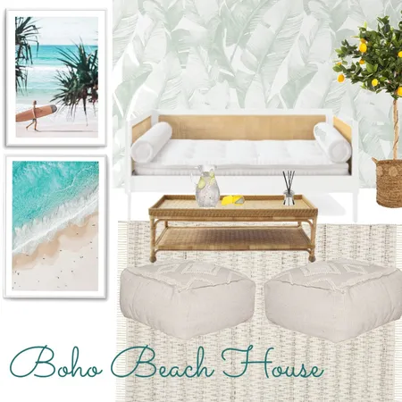 Boho Beach House Interior Design Mood Board by Olive et Oriel on Style Sourcebook