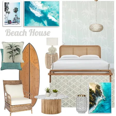 Luxe Beach House Interior Design Mood Board by Olive et Oriel on Style Sourcebook