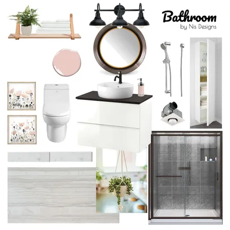 Lakehill Main Bathroom (option 1) Interior Design Mood Board by Nis Interiors on Style Sourcebook