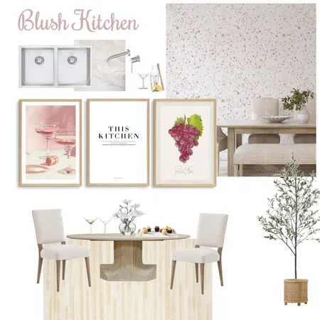 Blush Kitchen Interior Design Mood Board by Olive et Oriel on Style Sourcebook