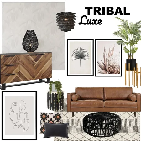 Tribal Luxe Interior Design Mood Board by Olive et Oriel on Style Sourcebook
