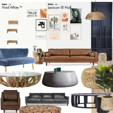 Gallery Wall Living Interior Design Mood Board by Lil Interiors on Style Sourcebook