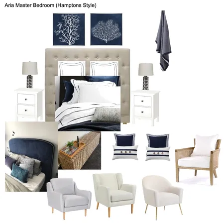 Hamptons Master Bedroom Interior Design Mood Board by smuk.propertystyling on Style Sourcebook