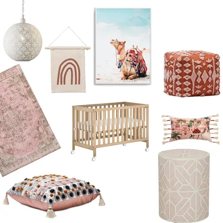 pink nursery Interior Design Mood Board by Lili on Style Sourcebook