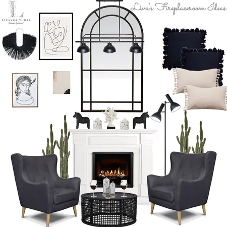 fireplace Interior Design Mood Board by livanurvuraldesign on Style Sourcebook