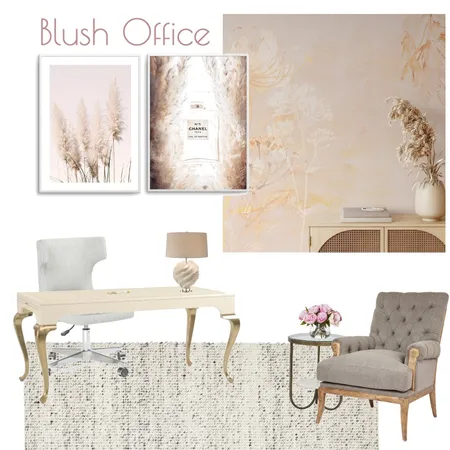 Blush Office Interior Design Mood Board by Olive et Oriel on Style Sourcebook