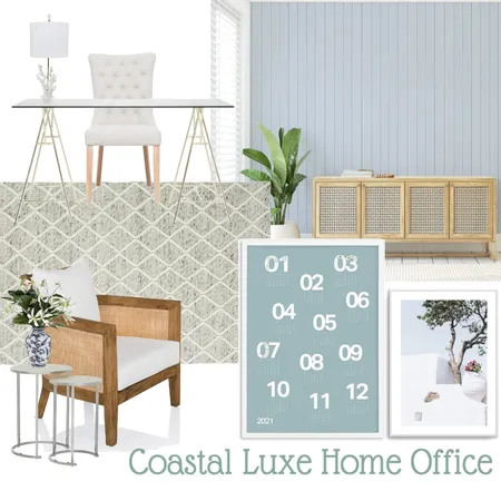 Coastal Luxe Office Interior Design Mood Board by Olive et Oriel on Style Sourcebook