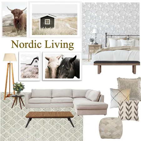 Nordic Living Room Interior Design Mood Board by Olive et Oriel on Style Sourcebook