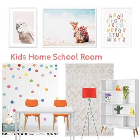Kids Homeschool Room Interior Design Mood Board by Olive et Oriel on Style Sourcebook