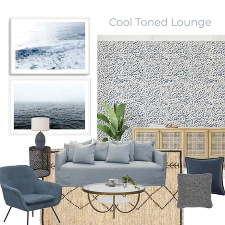 Ice Blue Toned Lounge Interior Design Mood Board by Olive et Oriel on Style Sourcebook