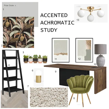 Study Sampleboard Interior Design Mood Board by loubart17@outlook.com on Style Sourcebook