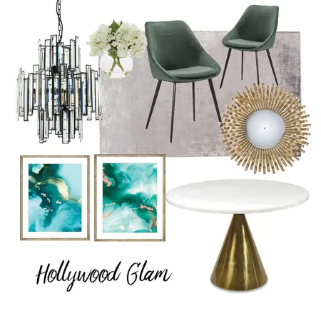 Hollywood Glam Interior Design Mood Board by evasaunders on Style Sourcebook