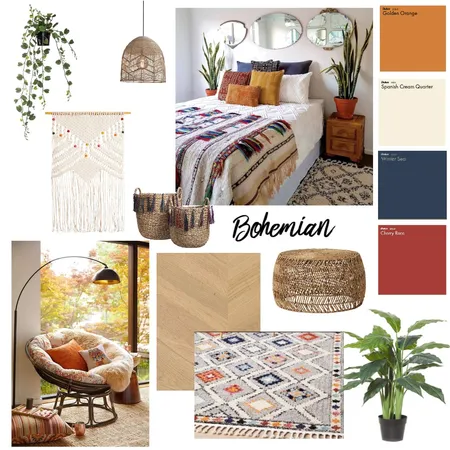 Bohemian Interior Design Mood Board by cynthmrtnz on Style Sourcebook