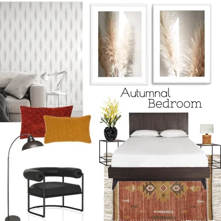 Autumnal Bedroom Interior Design Mood Board by Olive et Oriel on Style Sourcebook