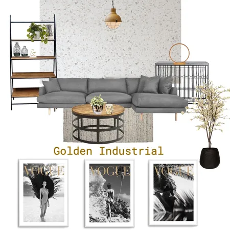 Brass Black & White Loungeroom Interior Design Mood Board by Olive et Oriel on Style Sourcebook