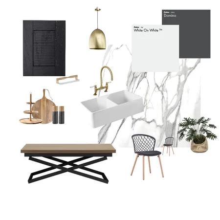 Modern Moody Kitchen Interior Design Mood Board by KMR on Style Sourcebook
