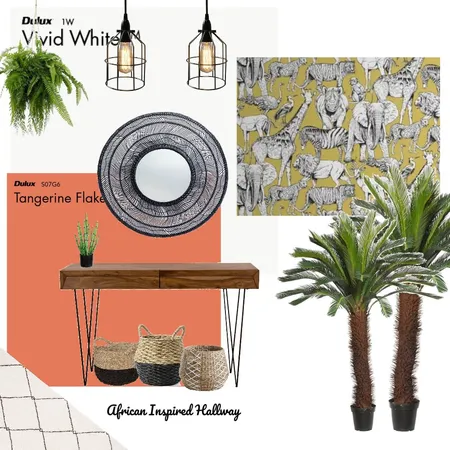 African Inspired Hallway Interior Design Mood Board by HGInteriorDesign on Style Sourcebook
