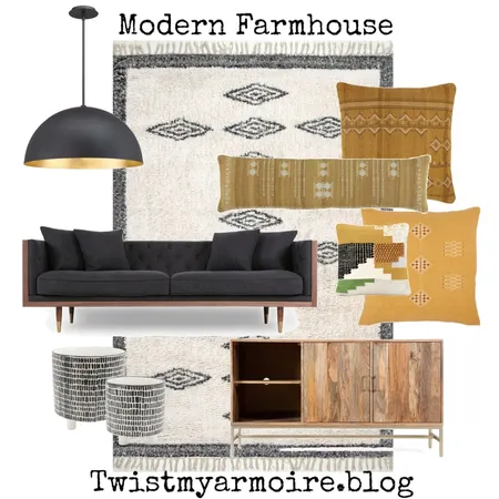 Modern Farmhouse Interior Design Mood Board by Twist My Armoire on Style Sourcebook