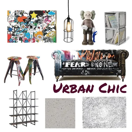 Urban Chic Interior Design Mood Board by ajmelb on Style Sourcebook