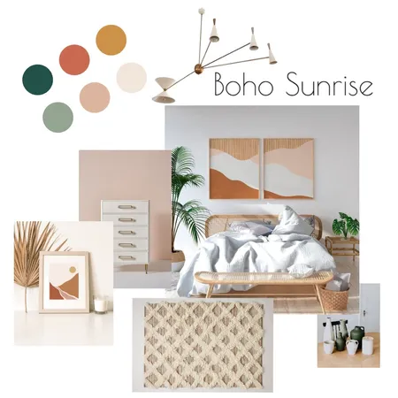 Boho Sunrise Interior Design Mood Board by alexnihmey on Style Sourcebook