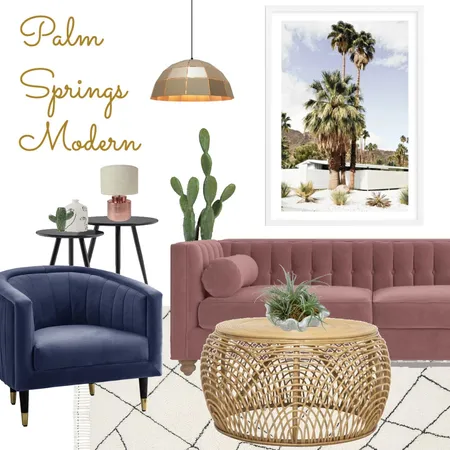 Palm Springs Modern Living Interior Design Mood Board by Olive et Oriel on Style Sourcebook