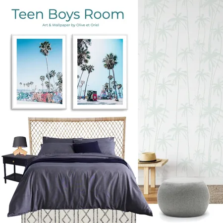 Teen Boys Room Interior Design Mood Board by Olive et Oriel on Style Sourcebook