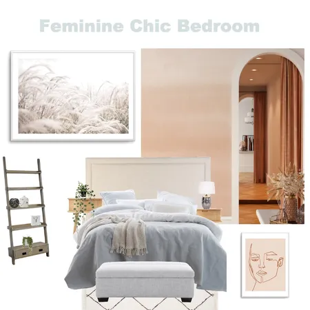 Feminine Chic Bedroom Interior Design Mood Board by Olive et Oriel on Style Sourcebook